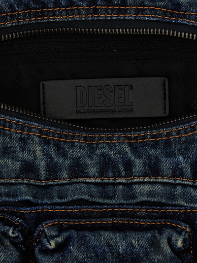 Shop Diesel Re-edition Travel 3000 Shoulder Bag In Blue
