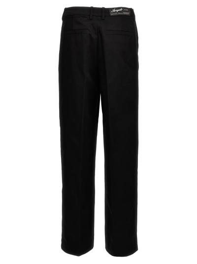 Shop Axel Arigato Serif Trousers In Black