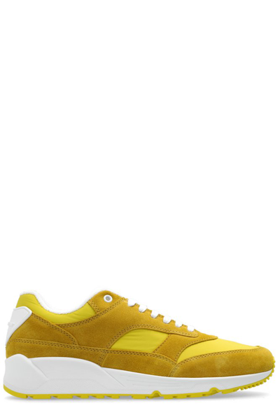 Shop Saint Laurent Round Toe Lace In Yellow
