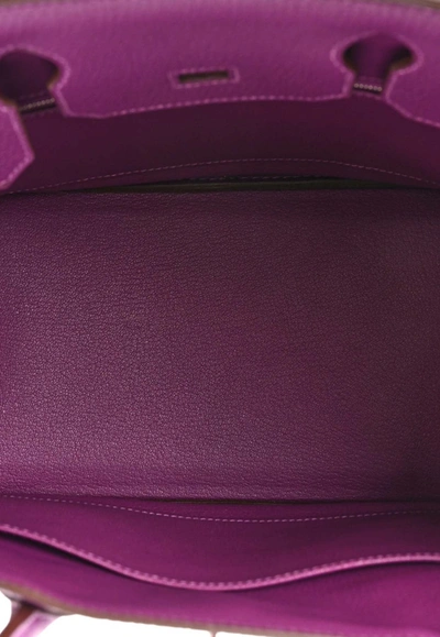 Shop Hermes Birkin 30 In Anemone Togo Leather With Palladium Hardware