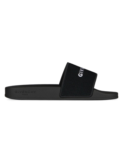 Shop Givenchy Women's Slide Sandals In Rubber In Black