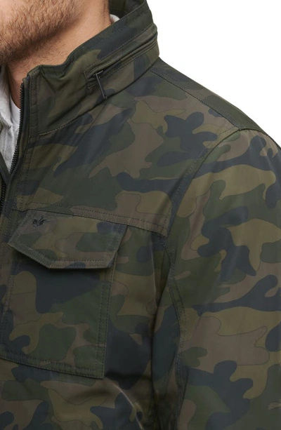 Shop Dockers Quilted Lined Flight Bomber Jacket In Camouflage