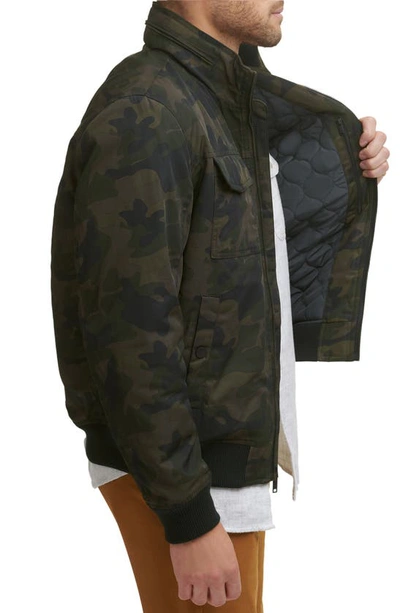 Shop Dockers ® Quilted Lined Flight Bomber Jacket In Camouflage