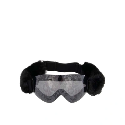 Shop Dolce & Gabbana Mirror Ski Mask Sunglasses In Black