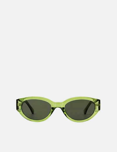 Shop A Kjaerbede A. Kjaerbede Winnie Sunglasses In Green
