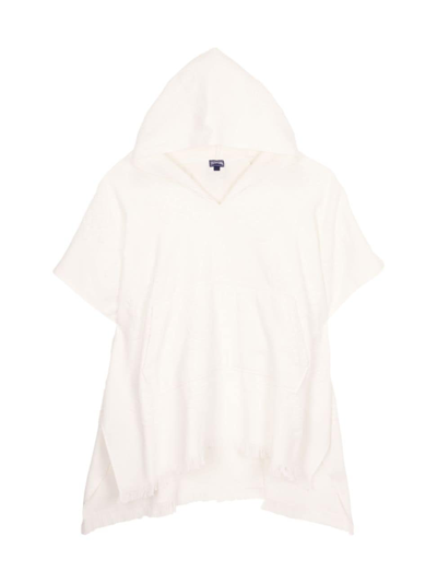 Shop Vilebrequin Men's Turtle Jacquard Hooded Caftan In White