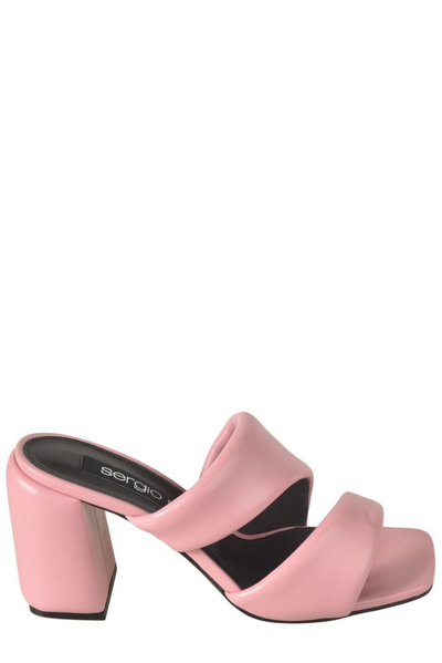 Shop Sergio Rossi Sr Spongy Open Toe Sandals In Pink