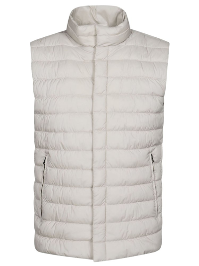 Shop Herno Padded Quilted Vest In White