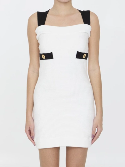 Shop Patou 3d Knit Dress In White