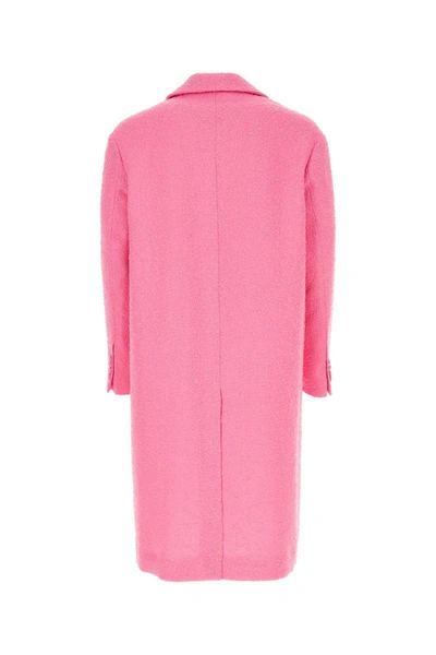 Shop Ami Alexandre Mattiussi Ami Paris Coats In Pink