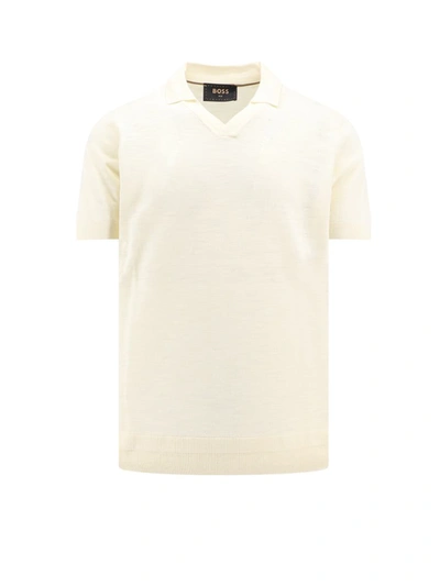 Shop Hugo Boss Boss Polo Shirt In White