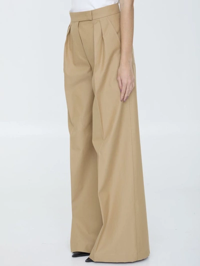 Shop Max Mara Corte Pants In Beige