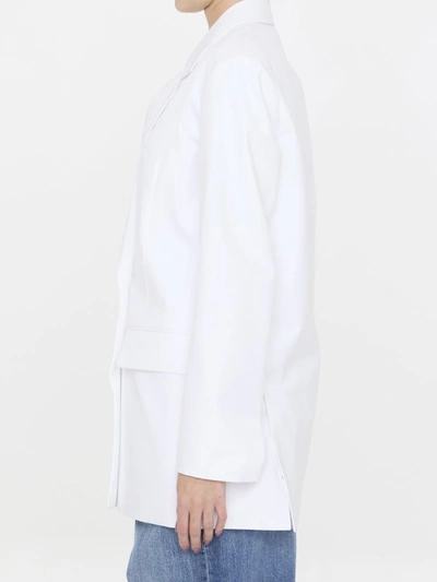 Shop Valentino Cotton Jacket In White