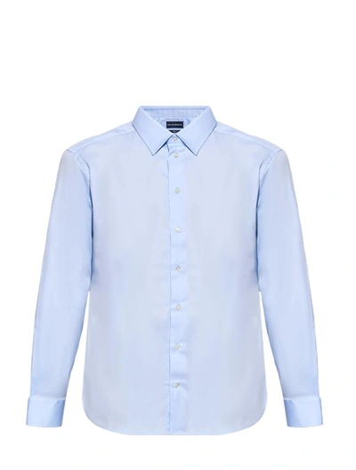Shop Ea7 Emporio Armani Shirts Clear Blue