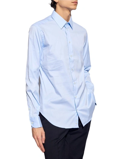 Shop Ea7 Emporio Armani Shirts Clear Blue