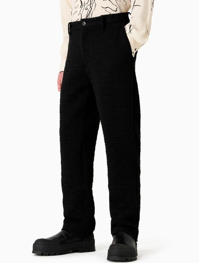 Shop Ea7 Emporio Armani Trousers Black