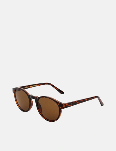 Shop A Kjaerbede A.kjaerbede Marvin Sunglasses In Demi Tortoise