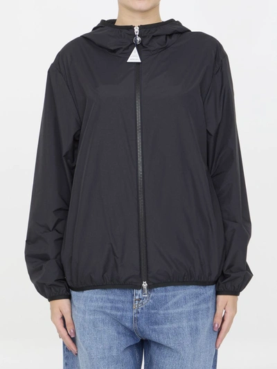 Shop Moncler Fegeo Hooded Jacket In Black