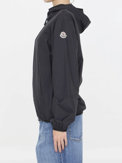 Shop Moncler Fegeo Hooded Jacket In Black