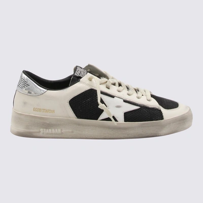 Shop Golden Goose Sneakers In White/black/silver