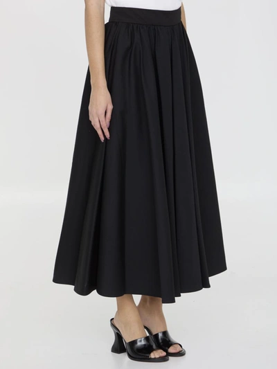 Shop Patou Midi Skirt In Gabardine In Black