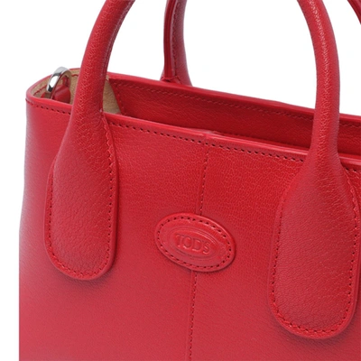 Shop Tod's Bags In Rosso