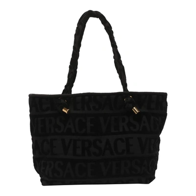 Shop Versace Home Bags In Black