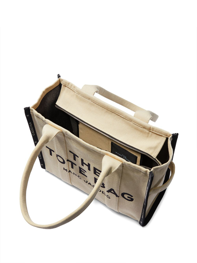 Shop Marc Jacobs The Large Tote Bag In Beige
