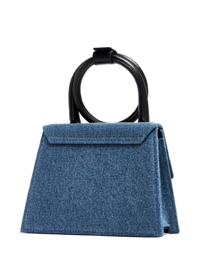 Shop Jacquemus Le Chiquito Noeud Handbag In Blue