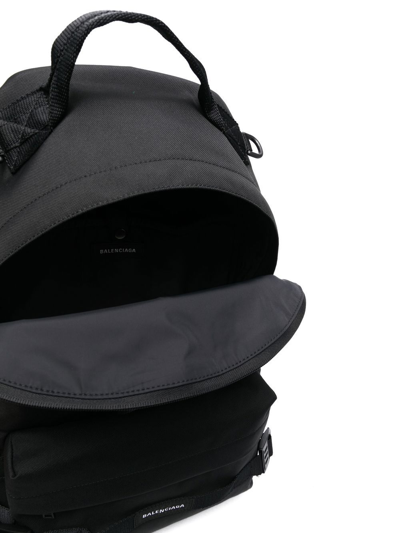 Shop Balenciaga Army Medium Nylon Backpack In Black