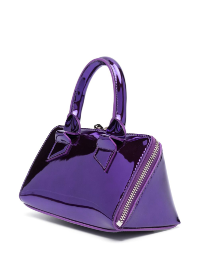 Shop Attico Friday Crossbody Bag In Violet