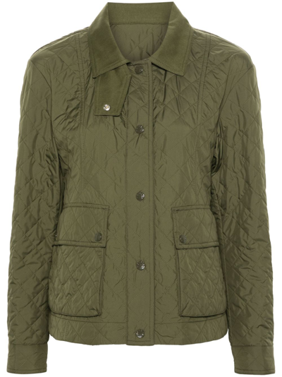 Shop Moncler Galene Nylon Jacket In Green