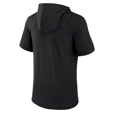 Shop Fanatics Branded Black Nashville Sc Match Raglan Short Sleeve Pullover Hoodie