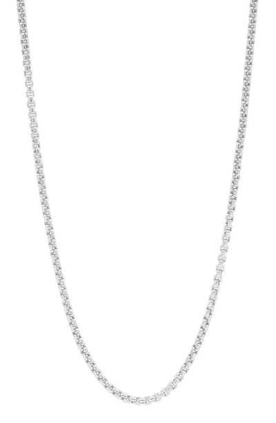 Shop Bony Levy 14k Gold Box Chain Necklace In 14k White Gold