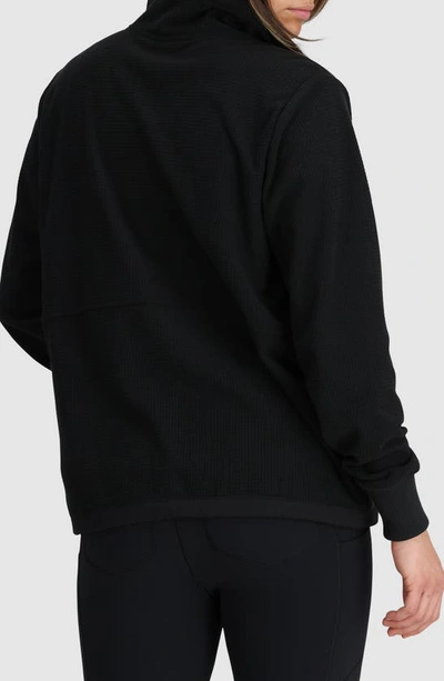 Shop Outdoor Research Trail Mix Quarter Zip Pullover In Black