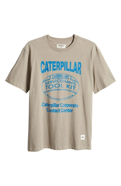 Shop Cat Wwr Tool Kit Graphic T-shirt In Chateau Grey