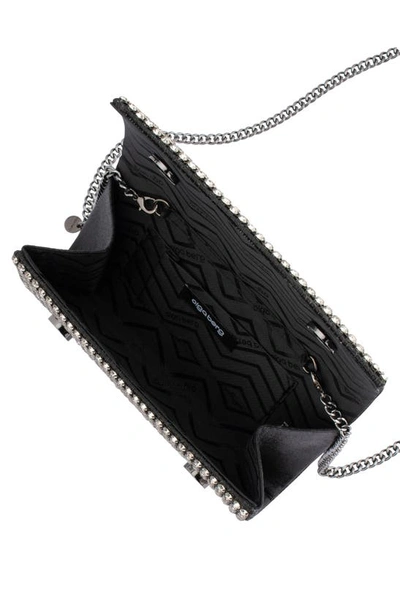 Shop Olga Berg Mariana Crystal Clutch In Black