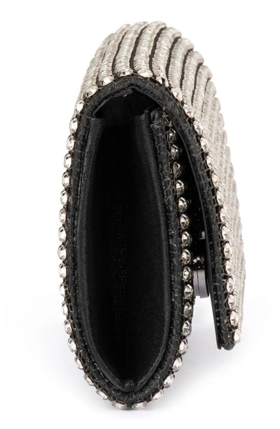 Olga Berg Mariana Crystal Clutch In Black