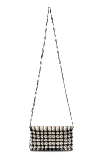 Olga Berg Mariana Crystal Clutch In Black