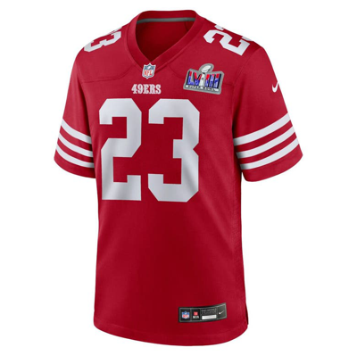 Shop Nike Christian Mccaffrey Scarlet San Francisco 49ers Super Bowl Lviii Game Jersey