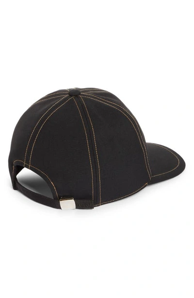 Shop Sacai Carhartt Wip Bonded Suiting Adjustable Baseball Cap In Black