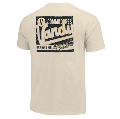 Shop Image One Cream Vanderbilt Commodores Baseball Throwback Comfort Color T-shirt