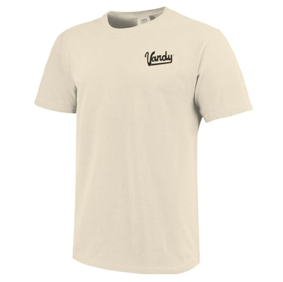 Image One Cream Vanderbilt Commodores Baseball Throwback Comfort Color T-shirt In Cream