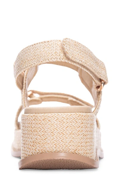 Shop Chinese Laundry Cyra Raffia Platform Sandal In Cream