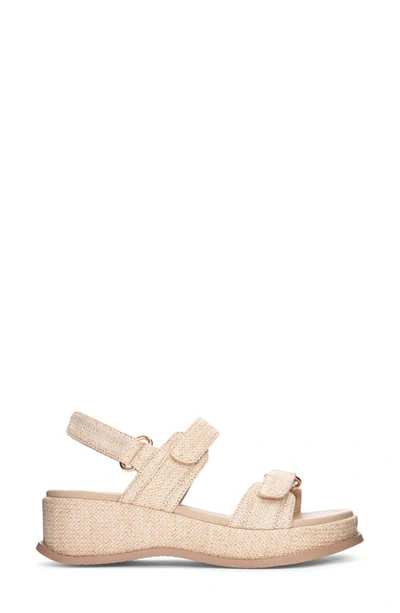 Shop Chinese Laundry Cyra Raffia Platform Sandal In Cream