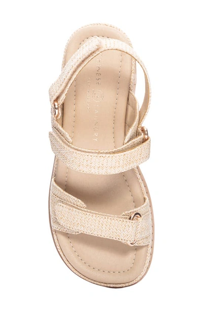 Chinese Laundry Cyra Raffia Platform Sandal In Cream