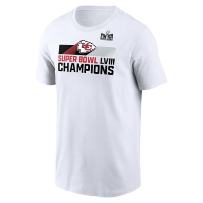 Shop Nike White Kansas City Chiefs Super Bowl Lviii Champions Roster T-shirt