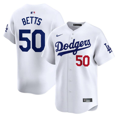 Shop Nike Mookie Betts White Los Angeles Dodgers Home Limited Player Jersey