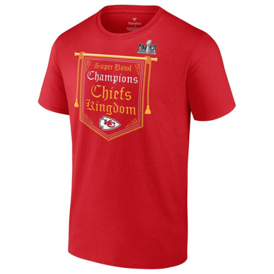 Shop Fanatics Branded Red Kansas City Chiefs Super Bowl Lviii Champions Hometown On Top T-shirt