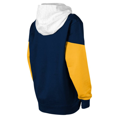 Shop Outerstuff Youth Ash/navy La Galaxy Champion League Fleece Pullover Hoodie